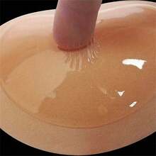 1 Pair Bikini Padding, Push-Up Bikini Swimsuit Inserts, Thick Breathable Foam Bra Cups, Product Size: Length 4.11 In / Width 3.15 In, Beach Essentials, Beach Accessories, Pool Float - Beige - View 3