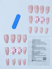 Nâng tầm phong cách của bạn với bộ 24 móng tay giả acrylic kiểu Pháp dài 3D hình hạnh nhân màu đỏ có thiết kế ngọc trai, vừa vặn hoàn hảo, bao gồm: 1 keo dán và 1 dũa móng, móng tay đầu Pháp dành cho nữ và bé gái để sử dụng hàng ngày và dự tiệc - Nhiều màu - Xem 2