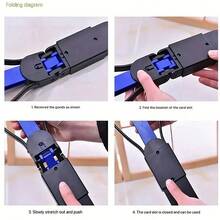 60cm/45cm/28cm Long Handle Dog Poop Scooper - Easy To Clean Foldable Design, Durable & Portable, Suitable For Indoor/Outdoor Pet Waste Cleanup, Cat & Dog Litter Scoop, Essential Tool For Pet Owners, Great Gift For Pet Lovers