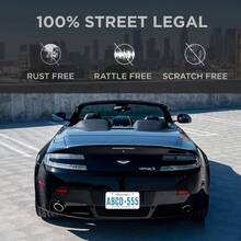 Marco de Matrcula, 2 Pack Porta Placas de Silicona, Universal Soportes para MatrCula con Accesorios de Montaje para Auto, Antixido, Antivibracin Negro - Rosa - Ver 8