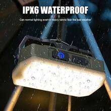1PC Camping Lights LED Magnetic Spotlight Waterproof Cordless Battery Powered Flood Lights For Hiking Fishing Tent Outdoor Power