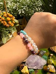 Naturalism Anti-Anxiety Bracelet For Men & Women, Daily Wear Blessing Gift For Family - Multicolor - View 4