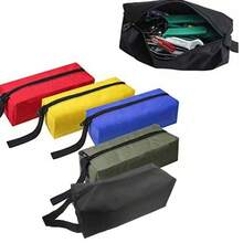 1pc Portable Waterproof Tool Bag, Thickened Canvas Multi-Functional Small Storage Bag, Waterproof Zipper Tool Bag For Hardware Tools, Made Of Thickened Canvas, Suitable For Small Tools, Screws, Nails, Etc., Multi-Functional Storage Organizer Bag. - Multicolor - View 2