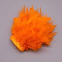 1M 10–15cm Artificial Turkey Feather Trim For Wedding Dress Decoration, DIY Sewing Crafts, Handmade Plume Clothing Accessories & Elegant Party Styling - Multicolor - View 10