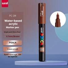 UNI NEW PACKAGE Paint Marker Pen Set And Single PC-1M Water Based Colors Permanent Acrylic Pen Graffiti Art Supplies School Suppiy