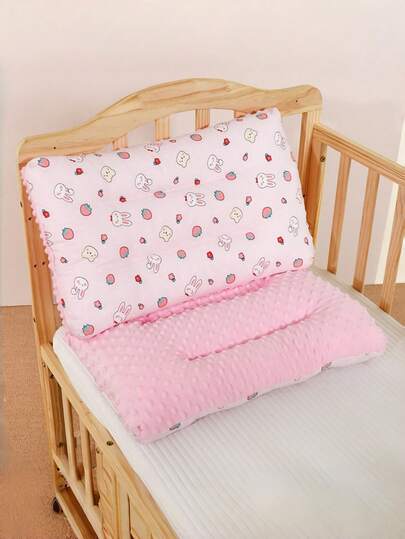 1个新生儿枕头，透气婴儿枕，柔软舒适，舒缓孕肚，可水洗，男女宝宝均适用