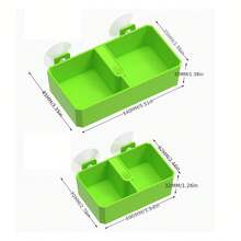1pc Reptile Hanging Double Bowl Water & Food Bowl For Gecko, Lizard, Chameleon, Tree-Dwelling Pets - Feeding Bowl - View 2