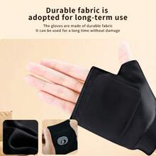 Heated Gloves , Portable Heating Gloves With Digital Display, Heated Glove Fingerless For Women Man, Reusable Smart Thermostatic Heated Fingerless, For Outdoor Work, Cycling,Gift, Present, Celebration