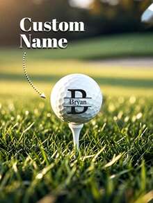 1pc Custom Golf Ball - Personalized Golf Ball With Name | Unique & Memorable Gifts For Golf Enthusiasts, Golf Lover Gift | Perfect Memory Reel Gifts For Dad, Boyfriend, Family, Friends | Best For Birthdays, New Year, Valentine's Day, Mother's Day, Father's Day, Celebrations, Gift For Him, Gift For Her - Custom Name Style 2 - View 13