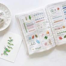 1 Set Sewing Book Set (Suitable For Beginners), Embroidery Stitch Tools Kit (Includes Pattern Tutorials), DIY Hand Cross-Stitch Sewing Tools Kit - Multicolor - View 11