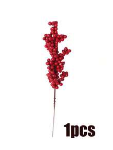 1/10 قطعة - أغصان الحصرم الاصطناعية الحمراء مع الزعرور، أغصان الحبات الحمراء الاصطناعية من الرغوة فاكهة الشتاء الاصطناعية ديكور عيد الميلاد DIY حرفي ديكور عيد الميلاد ديكور الزفاف ديكور عيد الميلاد باقة زهور الحرير، نبات باقة الزهور DIY إكليل ديكور حفلة عيد الميلاد ديكور المنزل - متعدد الألوان - مشاهدة 10