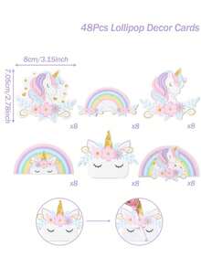 48 chiếc thẻ kẹo mút hình kỳ lân cầu vồng, thẻ kẹo mút hình kỳ lân cầu vồng họa tiết hoa, đồ dùng trang trí tiệc sinh nhật kỳ lân, đồ trang trí tiệc mừng em bé, bao bì kẹo mút tiệc cưới, trang trí tiệc chủ đề kỳ lân, trang trí tiệc tiết lộ giới tính, trang trí bàn tiệc, đồ trang trí kỳ lân, quà sinh nhật, quà tặng tiệc, thẻ gói quà, đồ trang trí sinh nhật, gói quà, quà tặng tiệc - kỳ lân cầu vồng - Xem 11