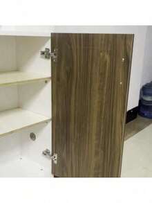 Pack Of 10/20 Cabinet Hinges, Furniture Hinges, Cabinet Door Hinges, Kitchen Cabinet Hinges With Screws, Suitable For Bathroom, Bedroom, Dining Room, Silver Color - Silver - View 4