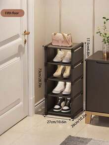 8/7/6/5/4/1 Tier Vertical Shoe Stand Space Dustproof Multi-Layer Shoe Rack Cabinet ,Non Woven Fabric And Plastic Materials,Shoe Organizer Storage For Small Household, Indoor Dormitory Rental And Entrydoorway, Easy Assembly, Space-Saving ,Compact Design, Holds Multiple Pairs Of Shoes,Saving Narrow Shoe Rack,