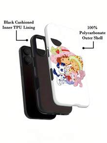 Estuche para teléfono con personajes infantiles y lindas mascotas Compatible con estuches para teléfonos   17  16 Pro Max  15 Pro Max  13 y  12 Hecho de material TPU a prueba de caídas, resistente al desgaste y cómodo de sostener Un regalo encantador para familiares, amigos, seres queridos, novios / novias y para Navidad - Blanco - Ver 7