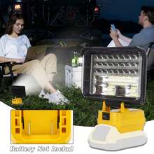 6-Inch LED Floodlight With 2 USB Charging Ports For Outdoors, Camping, Auto Repair, Emergencies, Job Site Lighting And Outdoor Fishing (Batteries Not Included) - 6-inch LED Floodlight - View 8