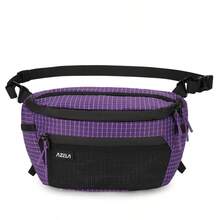 1pc Fashionable Minimalist Patchwork Men's Sling Bag, High-Quality Nylon Material, Large Capacity For Daily Essentials, Unisex Chest Bag For Commuting And Shopping, Comfortable Adjustable Strap Can Be Worn On Shoulder Or Attached To Backpack To Increase Storage Space, Multifunctional And Practical Men's Waist Bag. - Multicolor - View 18