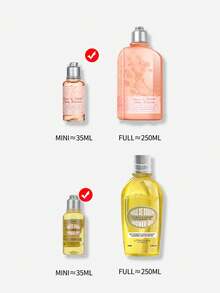 L'Occitane 欧舒丹杏仁沐浴油和樱花沐浴露（沐浴露 35ml*2 & 沐浴油套装 35ml*2） - 1.18 - mini 35ml*4 - 查看 2