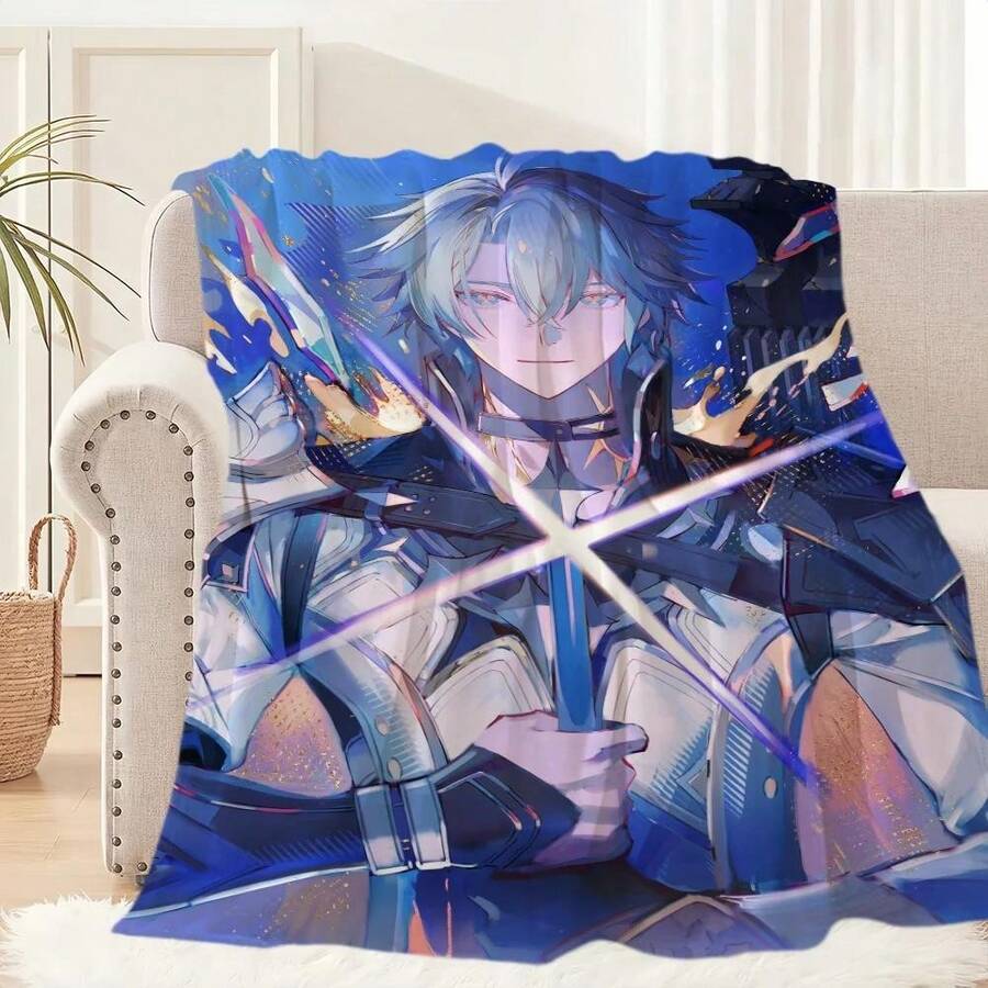Honkai Star Rail Phainon Flannel Throw Blanket For Sofa Bed Travel Hiking Picnic  Perfect Birthday Gift - P5 - View 1