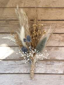 1/2/6/12支装波西米亚风迷你干花花束 | 小花瓶插花 | 桌面装饰 | 邮箱礼物