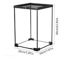 1pc Transparent Reptile Terrarium, Vivarium Box For Rainforest Pets Like Snake, Lizard, Turtle - Multicolor - View 4