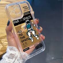 Apple Space Astronaut Space Phone CaseFashionable Painted Anti-Drop Phone Case - Color1 - View 1