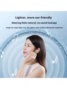 Lenovo TC3302 Black True Wireless Bluetooth Headset, Semi-In-Ear Comfortable, Bluetooth 5.3 Gaming, Sports, and Music Headphones, Compatible with Apple, Huawei, and Xiaomi Phones Chinese packaging - 深灰色 - 查看 4