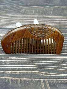 1 pieza Peine de nacimiento para mujeres en trabajo de parto, peine de madera natural para el trabajo de parto y el parto, artículos esenciales para el parto, imprescindibles para la bolsa del hospital para mujeres embarazadas, regalo de peine de trabajo de parto para mamás, peine de sándalo dorado, peine antiestático, kit de peinado, kit de herramientas para el cabello - Multicolor - Ver 10