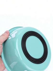 1 Stainless Steel Pet Bowl, Suitable For Both Drinking And Feeding, Including Dog Feeder, Cat Food Feeder, Dog Water Bowl, Cat Water Bowl, Anti-Slip And Durable, Equipped With Anti-Slip Silicone Base, Medium Size, Can Be Used To Hold Food And Water, Suitable For Small Dogs And Cats - Multicolor - View 4