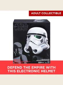Hasbro 星球大战 - 黑标系列帝国冲锋队高级电子头盔，电子变声头盔角色扮演，漫威周边，官方授权，酷炫服装，帝国冲锋队