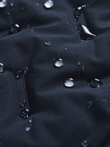 Hidkat 男士防水连帽夹克，带拉链口袋，超声波设计，是户外活动和旅行的理想之选 - 藍色 - 查看 5