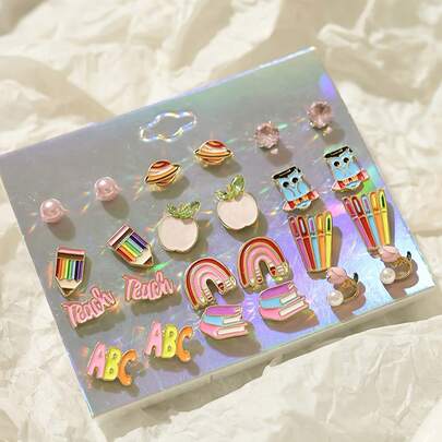 Unique Letter, Book, Pencil Cute & Funny Design