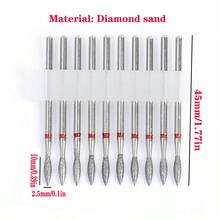 金刚石美甲钻头套装，适用于美甲钻、电动锉刀、专业硬质合金钻头套装，适用于亚克力凝胶美甲，家庭美甲沙龙适用