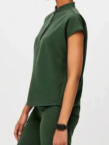 Spring Fashion Multi-Pocket Suit, Casual Sports Outfit, Dental Clinic Scrubs