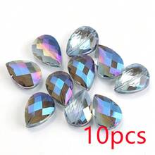 10颗/包 13*18mm 长方形麻将玻璃珠,DIY珠宝配件,带孔珠,可用于制作阳光捕手、项链、耳环、吊坠、手机钥匙链和汽车钥匙链 - 13*18mm長方形(10pcs) - 查看 51