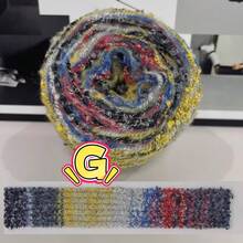 50 جرام/لفة من خيوط الغزل الناعمة لسلسلة الحديقة، خليط ملون من البوليستر، مناسب للحياكة والكروشيه لصنع سترات وجواكت وقبعات وقفازات وأوشحة دافئة وأنيقة - متعدد الألوان - مشاهدة 20