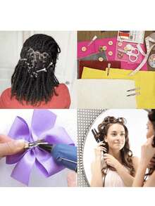 30/50pcs Professional Women's Hair Salon Styling Clips, 5.5cm Curled Metal Root Volumizing Clips, DIY Hair Accessories - Silver - View 9