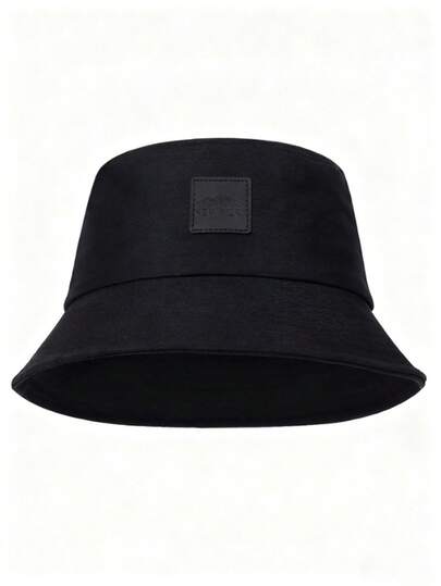 1顶纯色渔夫帽，男女通用，适合户外防晒、休闲、春秋季旅行和海边度假。