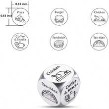 1 pieza Dados de decisión para accesorios de libros para amantes de los libros - Perfecto para parejas, aniversarios, bodas y regalos del Día de San Valentín - Construcción de acero resistente