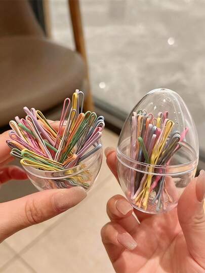 1 Hộp kẹp tóc Dopamine nhiều màu sắc - Kẹp tóc mái và tóc con | Món quà đa năng tiện dụng cho gia đình, du lịch, đi làm.