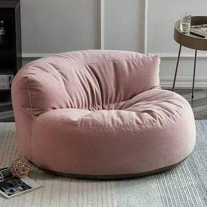 Bean Bags Bean Bag Chair Chenille Bean Bag Cover Washable Ultra Soft Pouf Ottoman No Filler Adults Beanbag Chair Lazy Armchair Couch Floor Seating Living Room Furniture Color : Light Pink Siz