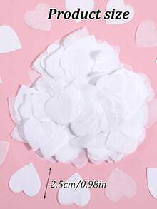 1000/2000pcs Heart-Shaped Confetti, Suitable For Bridal Shower Decor, Wedding Decor, Engagement Decor, Wedding Table Decor, Wedding Supplies, Party Decor, Engagement Party Decor, Heart Confetti, Valentine's Day Wedding Party Favors, Heart Confetti, Balloon Filler, DIY Celebration, Confetti, Wedding Decor Party Favors, Room Decor, Bride - Multicolor - View 6