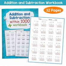 32 Pages Addition & Subtraction Within 1000 Math Workbook - 1st-3rd Grade Mathematics Arithmetic Practice Book Fun Educational Activity Book, Homeschool & Classroom Learning Material - Multicolor - View 2