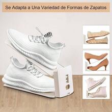 Organizador de Ranuras para Zapatos 10 Piezas, Zapatera Organizador Doble de Plstico, Apiladores de Zapatos Ajustables Ahorro de Espacio para Zapato, Tacn Alto, Tenis y Sandalias - blanco 10 piezas - Ver 6