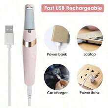 1 Foot Dead Skin Remover, Foot, Electronic Foot File, Electronic Foot File, Household Exfoliating, Rechargeable Foot Callus Remover Foot File, Professional Foot Care Kit Dead Skin Remover Foot Massager, - 彩色 - 查看 9