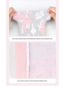 1件装运动护腕，针织毛巾压缩护腕，男女通用，适用于篮球、羽毛球、健身、举重等运动 - 彩色 - 查看 9