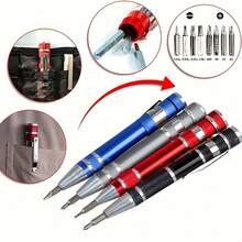 8-In-1 Multi-Function Screwdriver Set, Aluminum Alloy Precision Screwdriver Kit, Convenient Repair Tool, Portable Multi-Purpose Maintenance Tool - Multicolor - View 7
