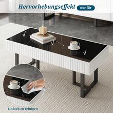 Coffee Tables - Black + White + MDF + Particle Board-1 - View 11