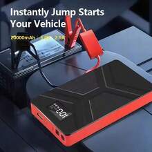 Ultra-Thin Emergency Jump Starter - Multifunctional Car Battery Charger Power Bank, Portable Jump Starter - Car Lifesaver When Engine Stalls - Multicolor - View 2