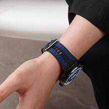 双色硅胶表带，兼容华为 Watch Ultimate 2，透气柔软，22mm 表带，兼容华为 Watch GT6、GT5、GT4，46mm - 22mm - 查看 9